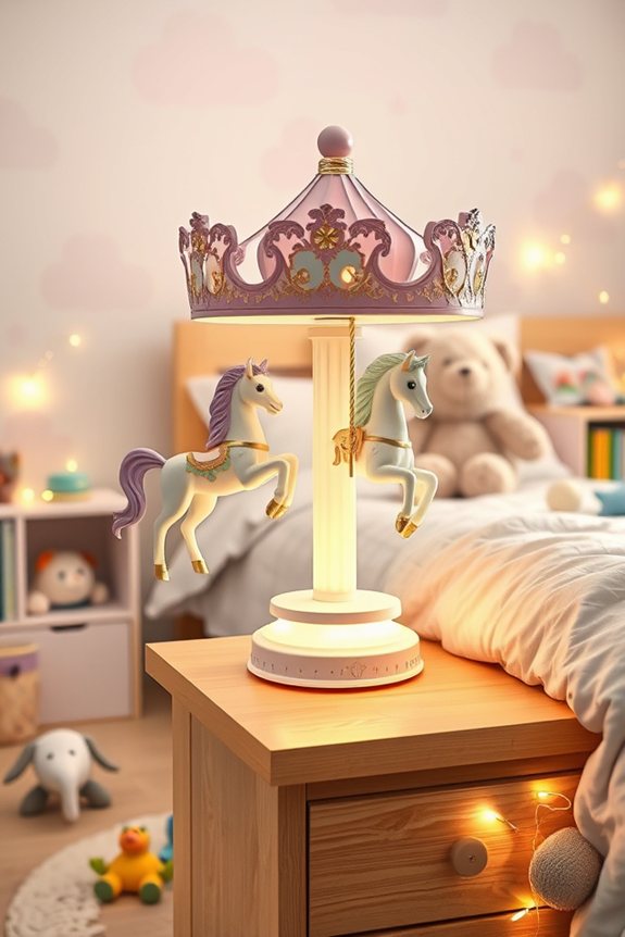 whimsical carousel night lights