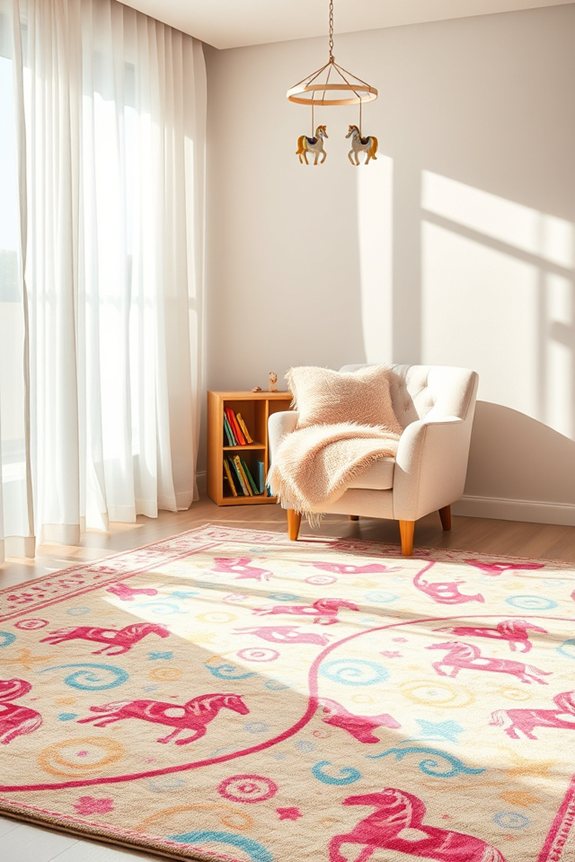 whimsical carousel themed rugs