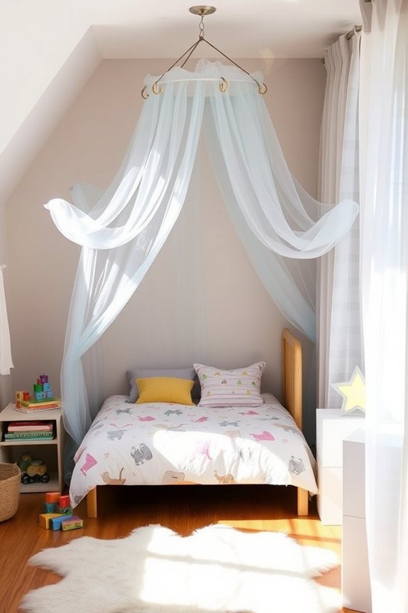 whimsical diy bed canopy
