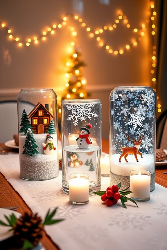 whimsical diy snow globes