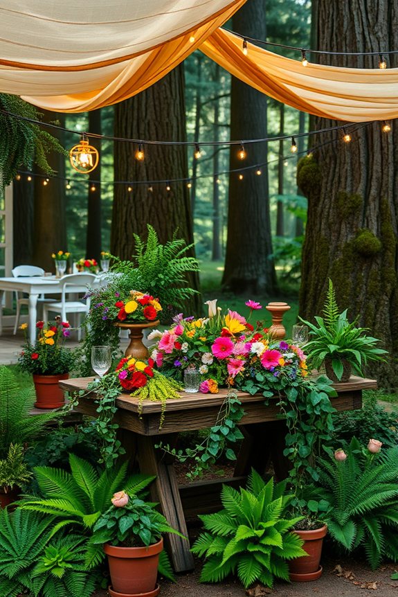 whimsical enchanted forest elements