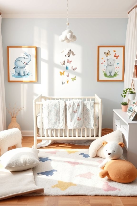 whimsical nursery animal prints