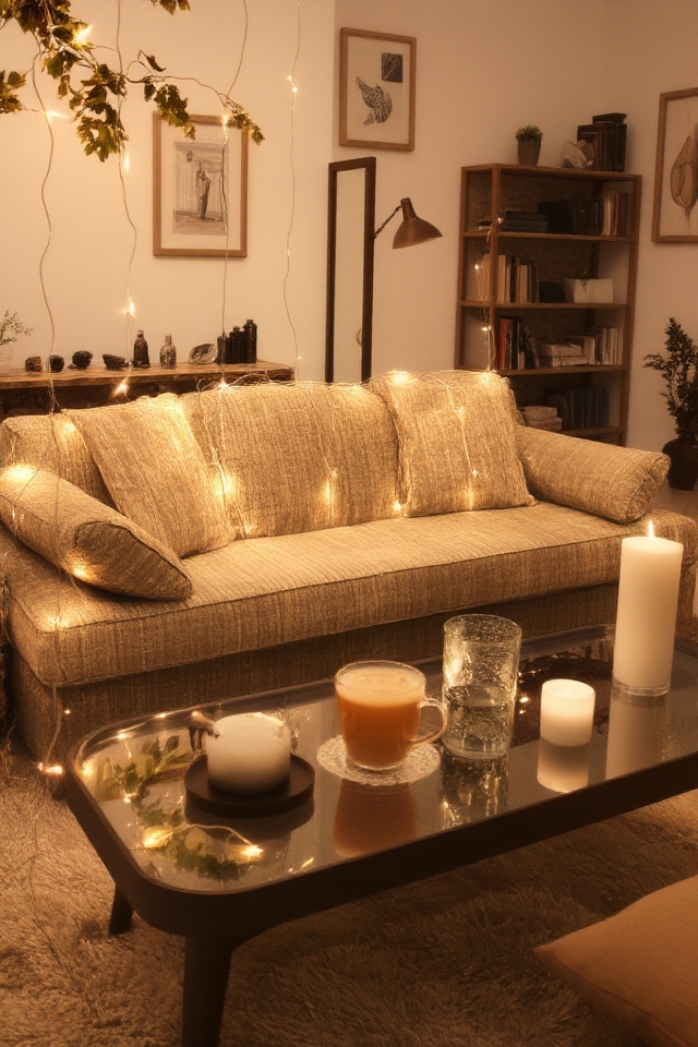 whimsical string light decor