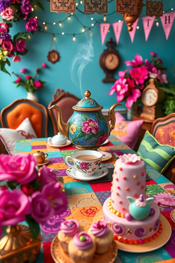 whimsical tea party nook