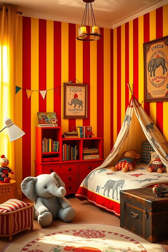 whimsical vintage circus decor