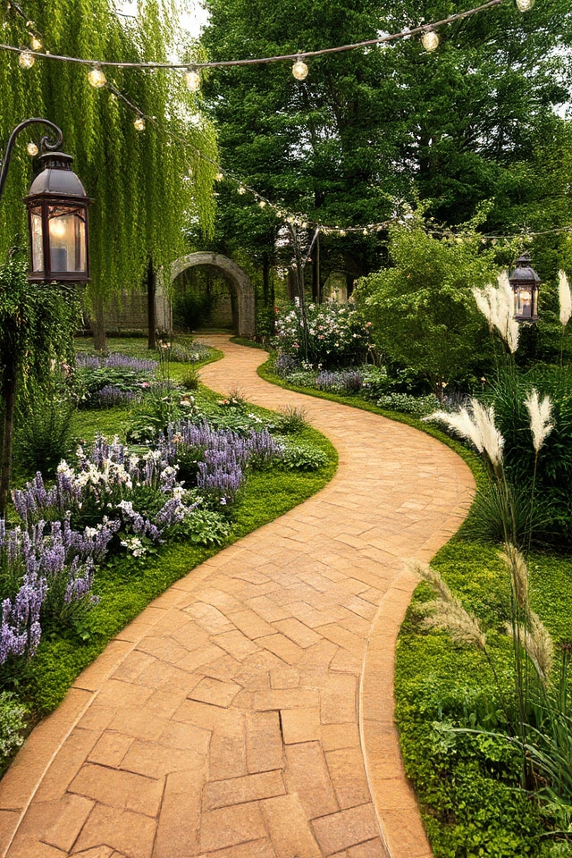 winding pathway design elements