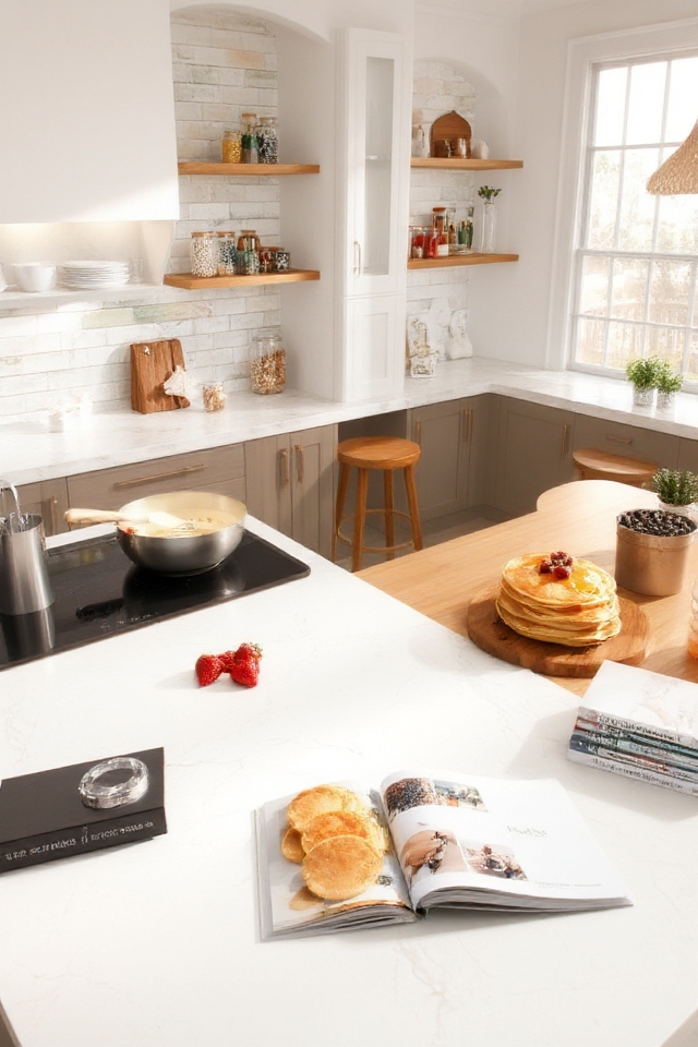 ample countertop pancake prep