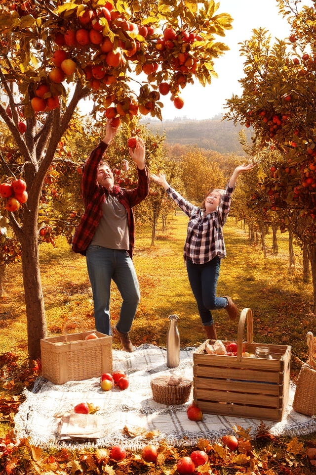 autumn apple picking adventure