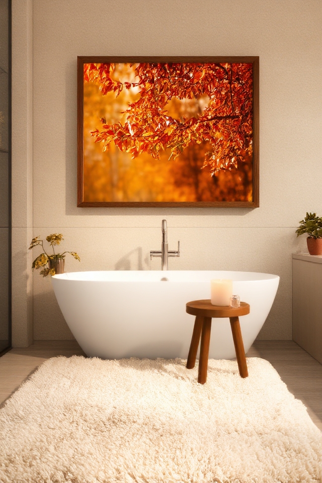autumn artwork for bathrooms
