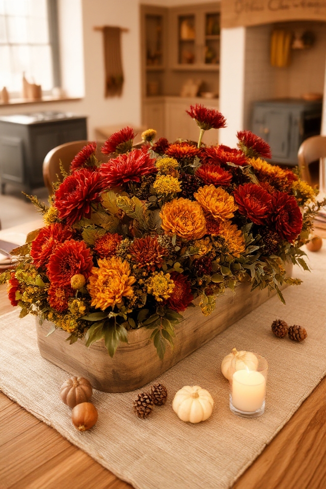 autumn floral table arrangements