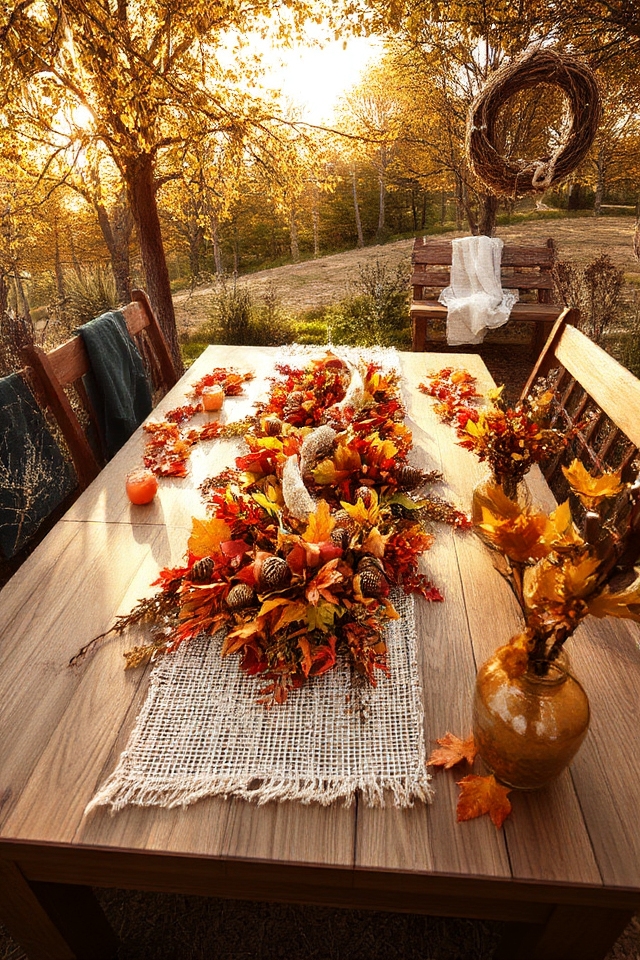 autumn foliage party decorations