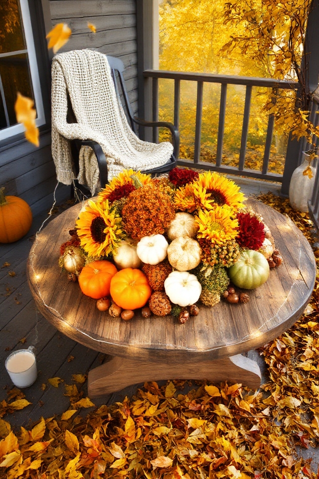 autumn harvest table decor