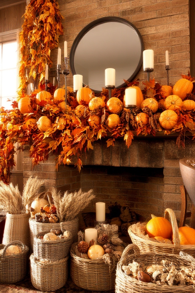 autumn hearth display ideas