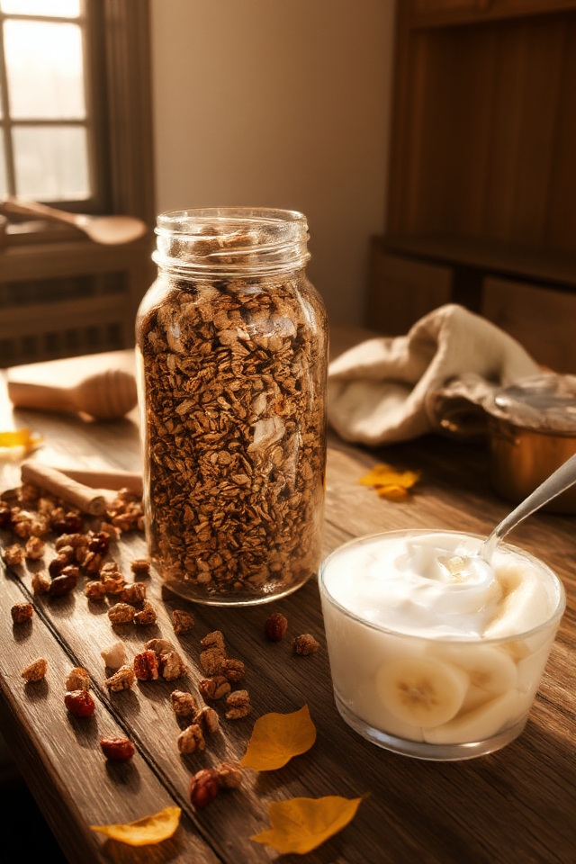 autumn inspired crunchy granola