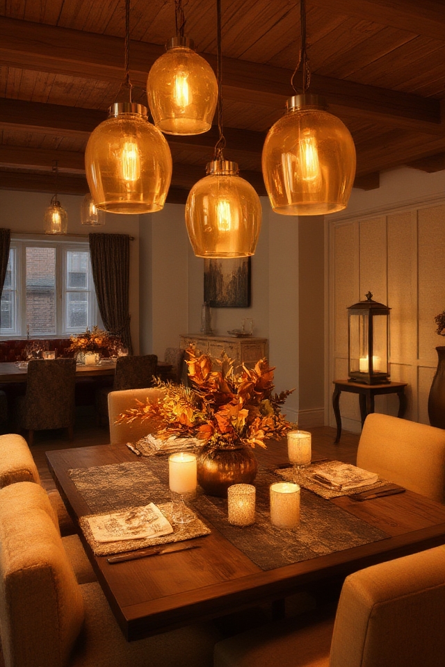 autumn inspired elegant lighting fixtures