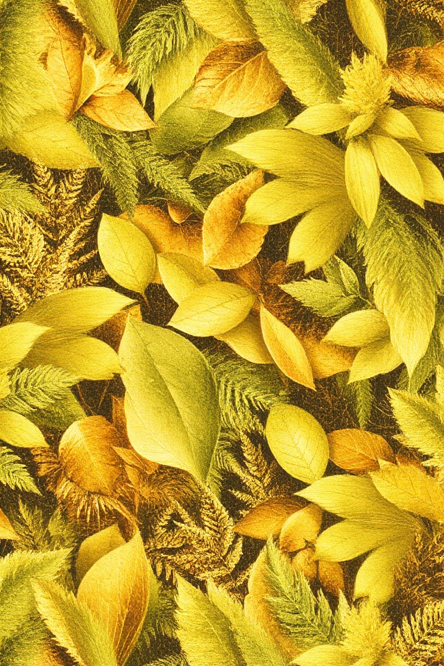 autumn inspired leafy wallpaper designs