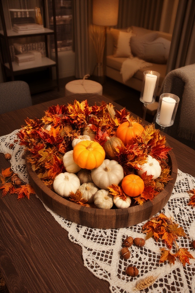 autumn inspired table centerpieces