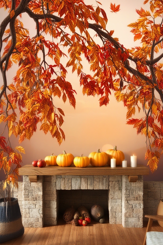 autumn mural with warmth
