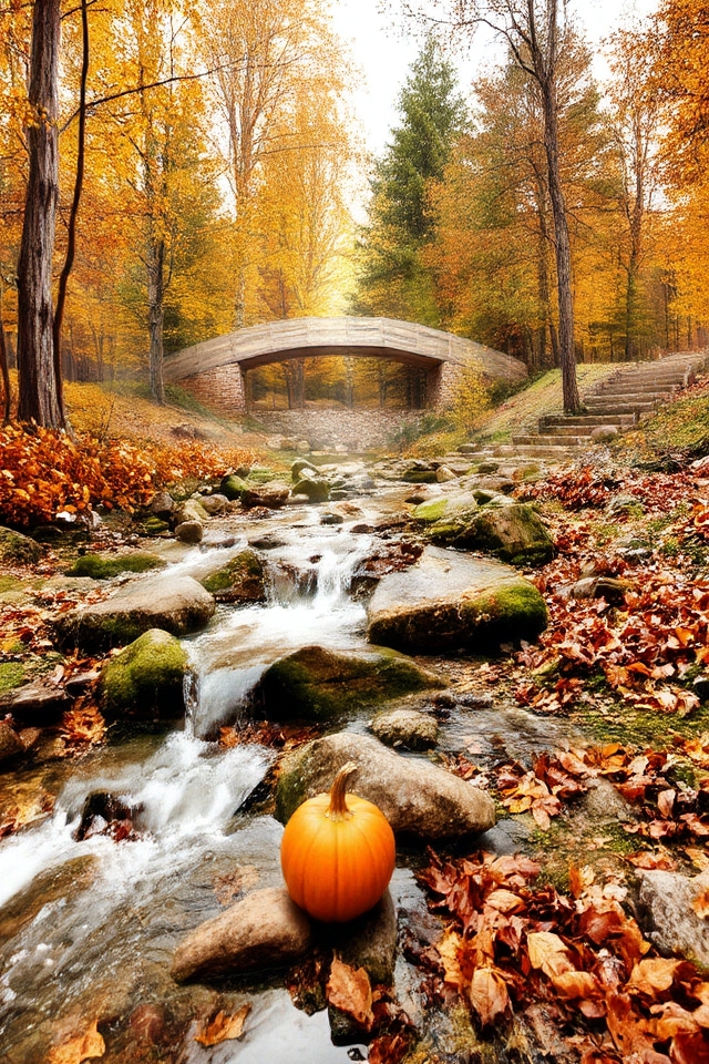 autumn s tranquil watercolor art