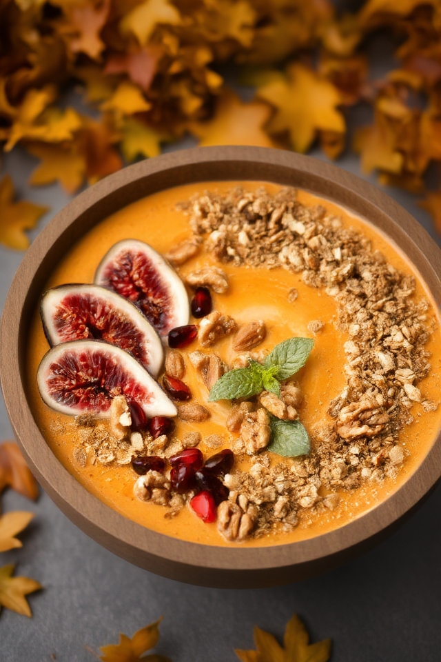 autumn smoothie bowl delight