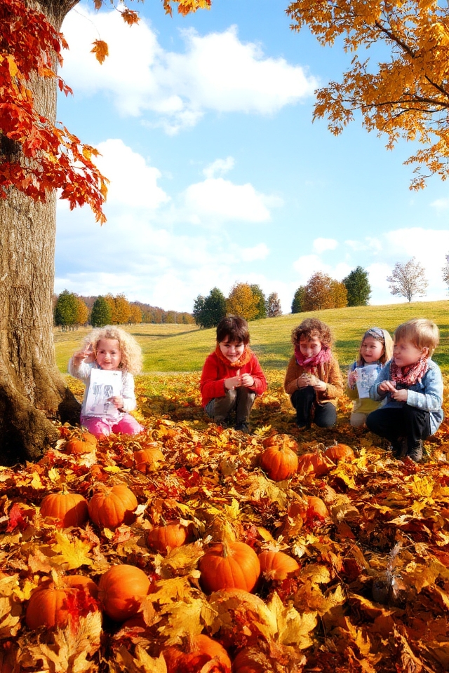 autumn themed scavenger hunt