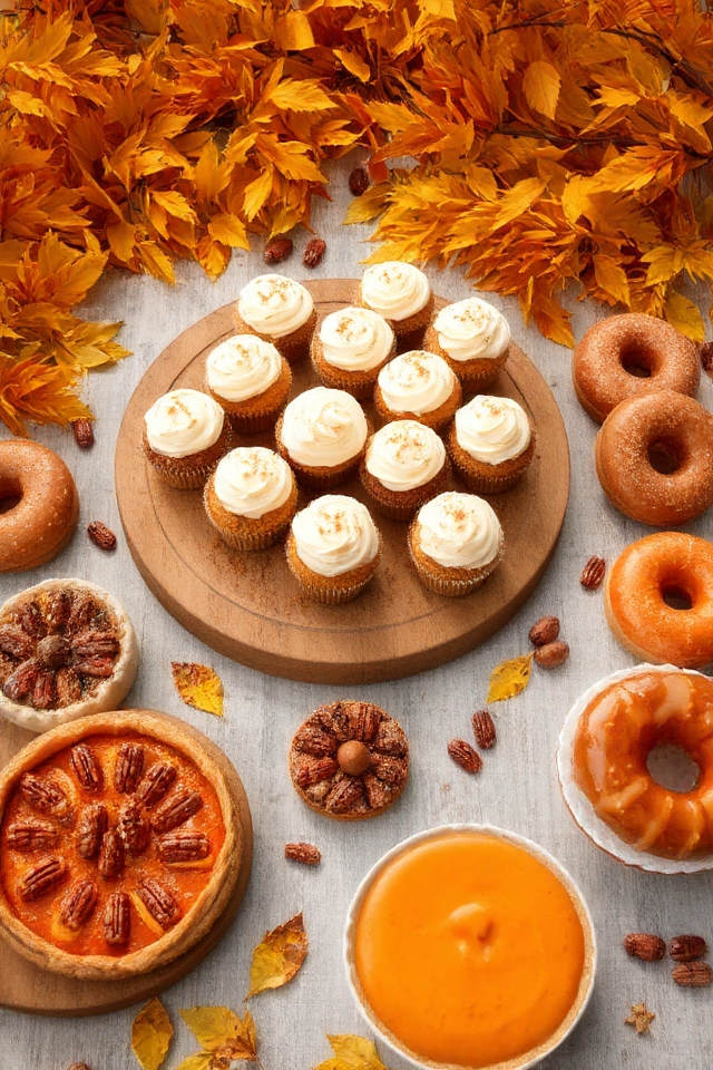 autumn themed seasonal desserts