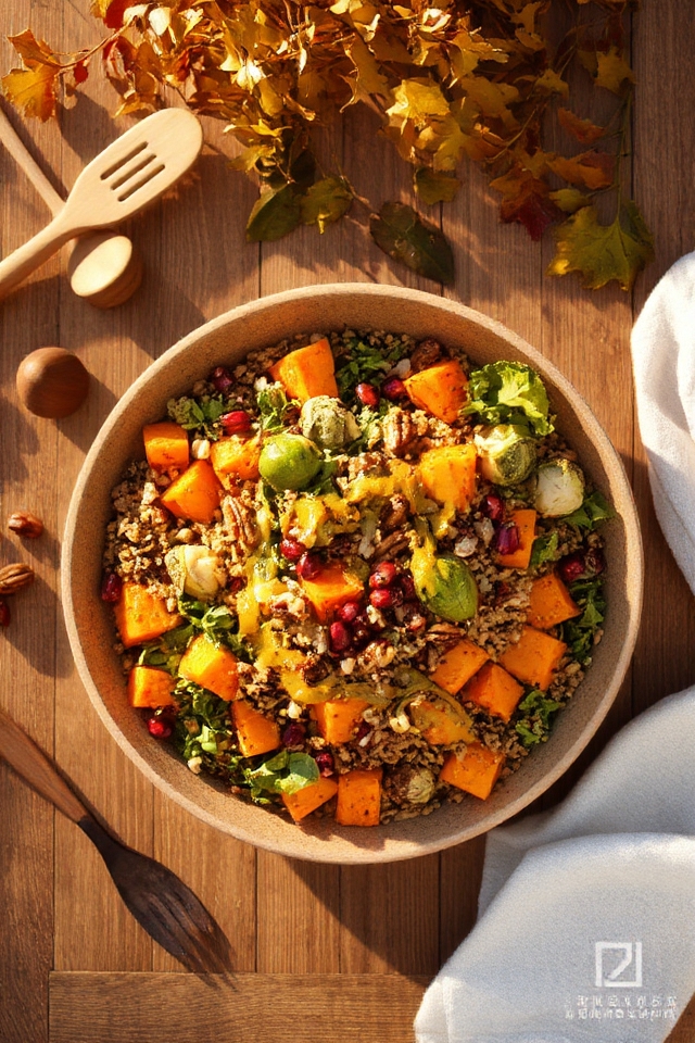 autumnal hearty grain salad