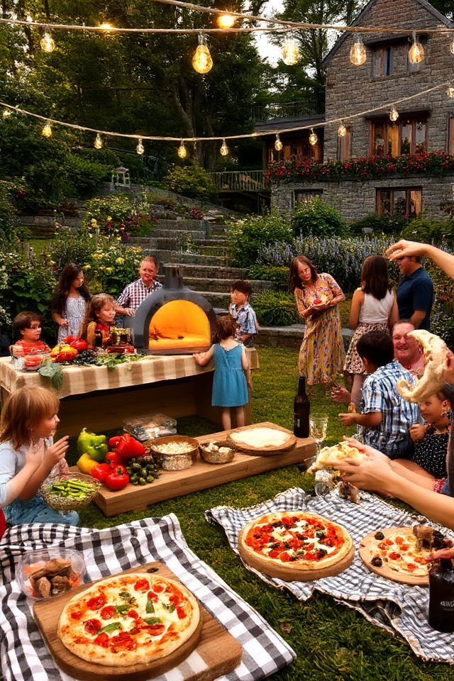 backyard pizza party fun