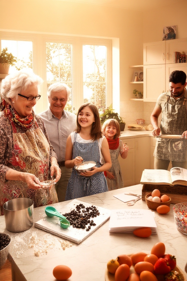 baking memories with family