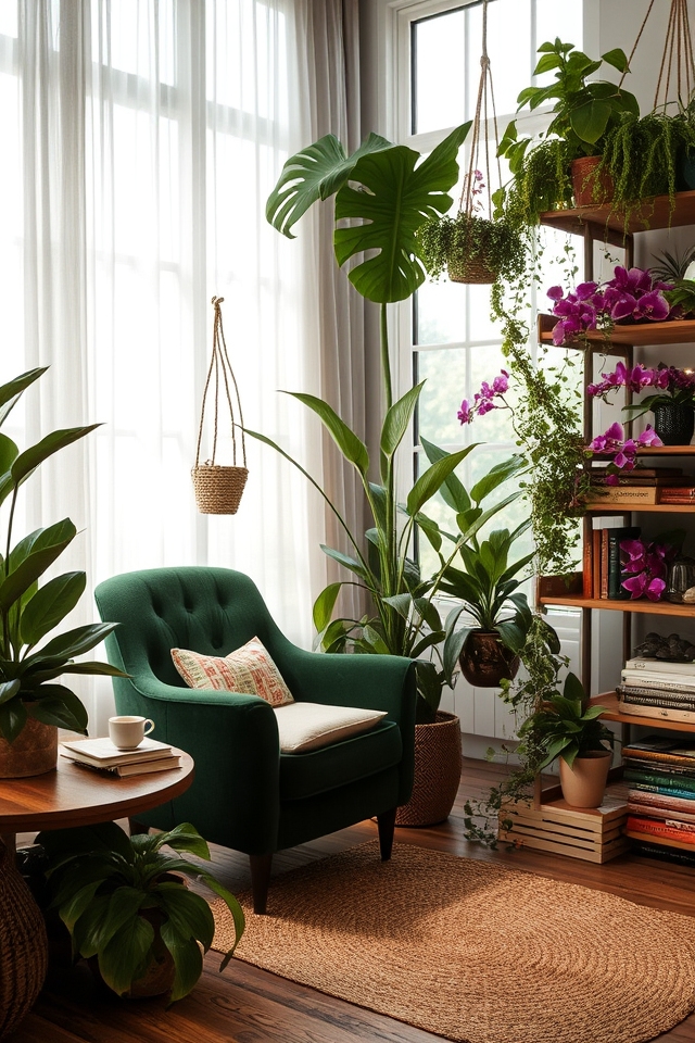 botanical reading nook retreat