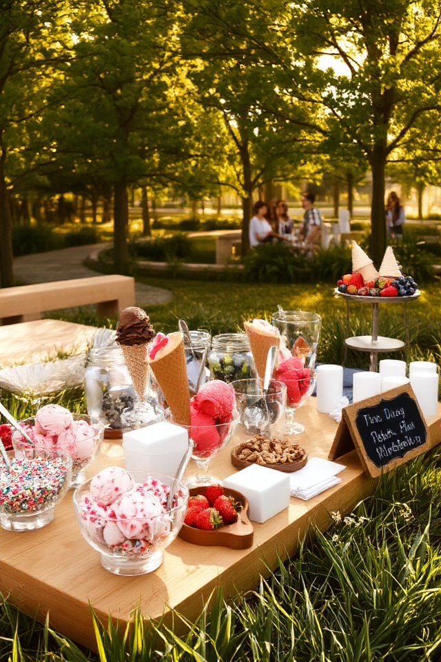 build your own sundaes