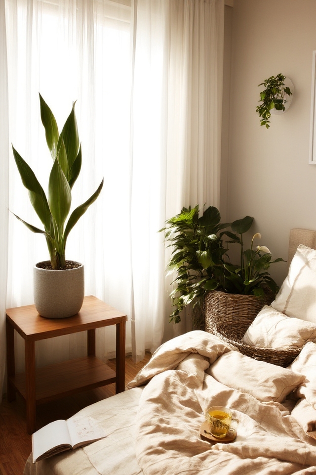 calm fresh indoor plants