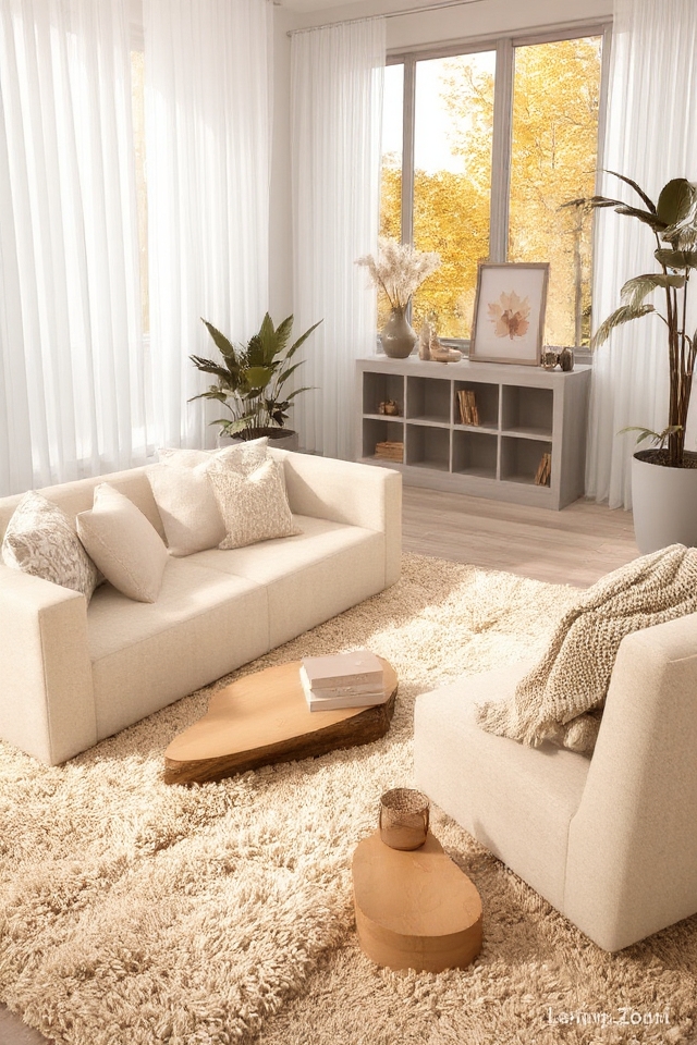calming neutral autumn decor