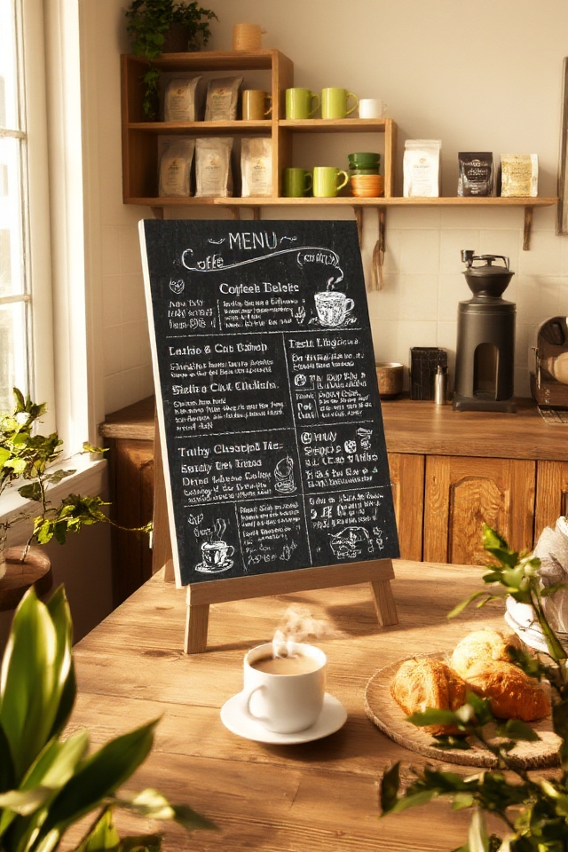 chalkboard coffee menu creativity