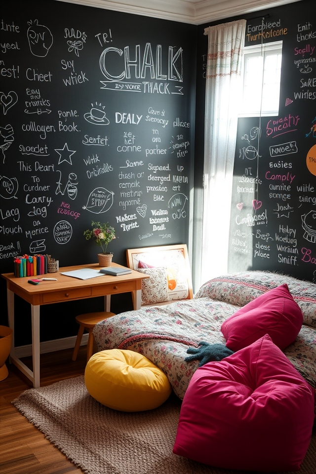 chalkboard wall for creativity