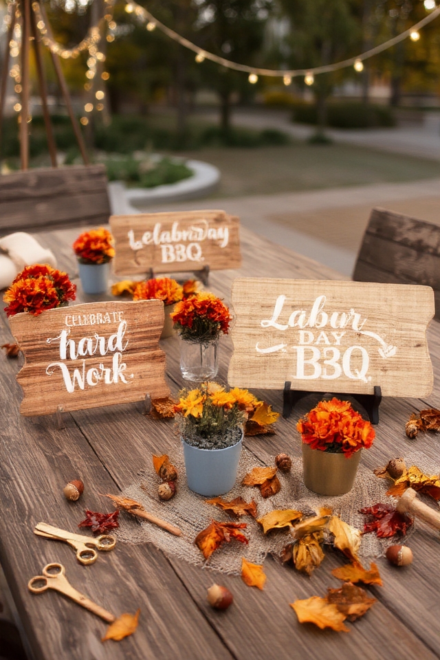 charming homemade labor day signs