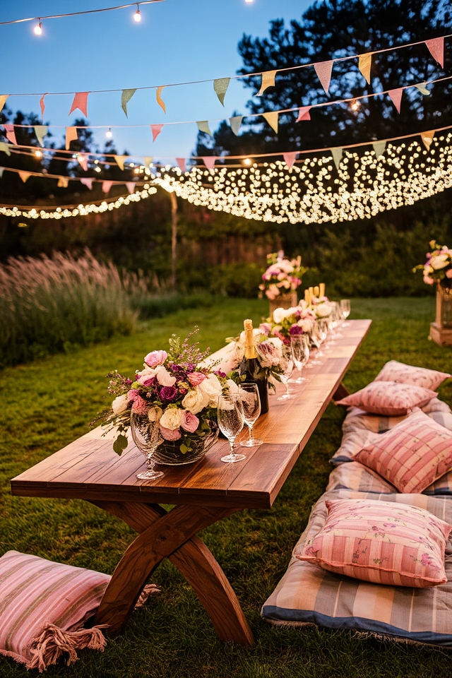 charming outdoor prosecco celebration