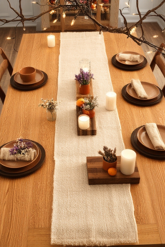 charming rustic table settings