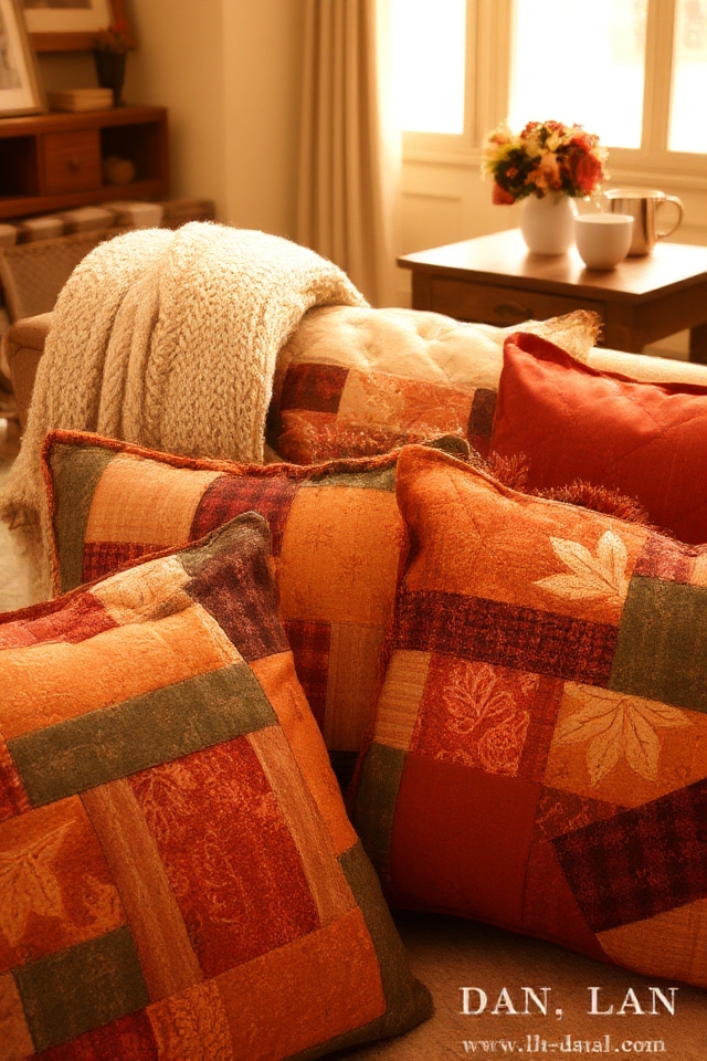 charming seasonal quilted pillows