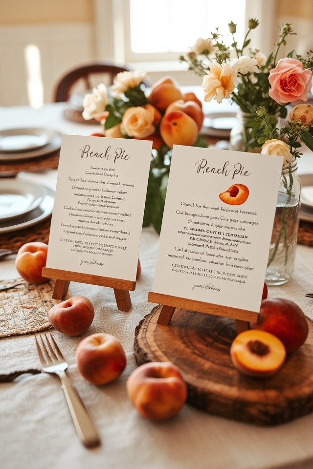 charming southern handwritten menus