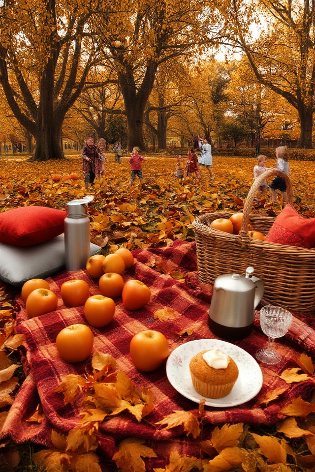 charming vintage autumn picnic