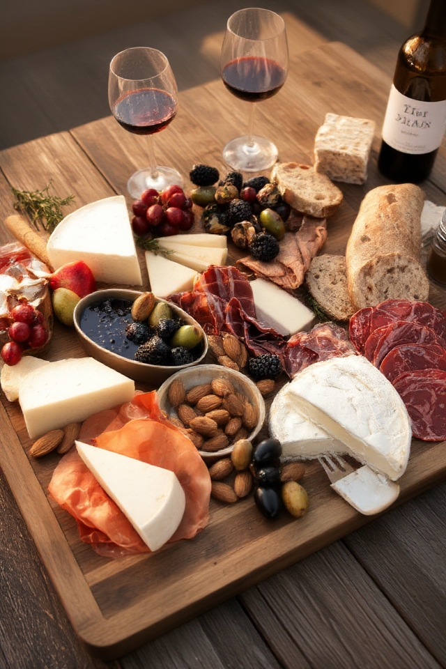 cheese charcuterie wine elegance