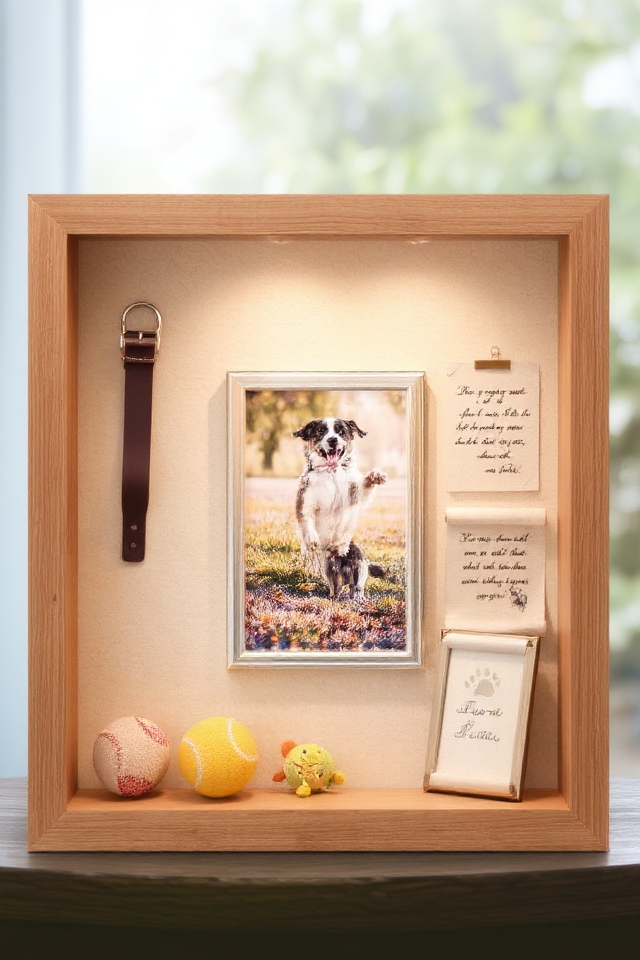 cherished pet memorial displays
