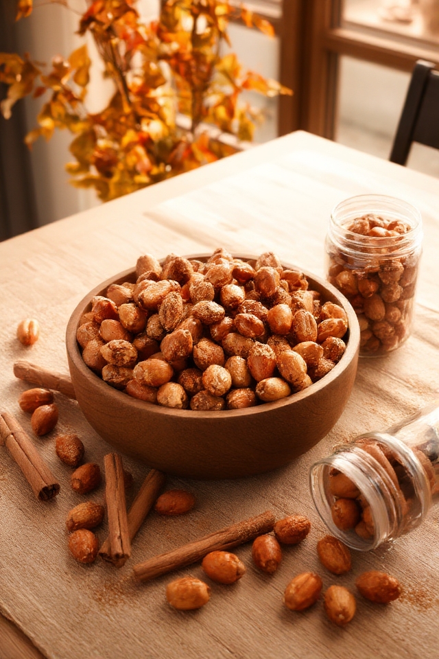 cinnamon spiced roasted nuts