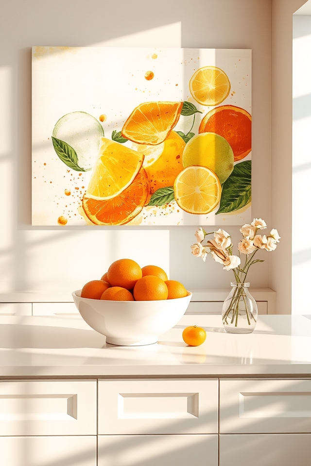 citrus art energizes kitchens