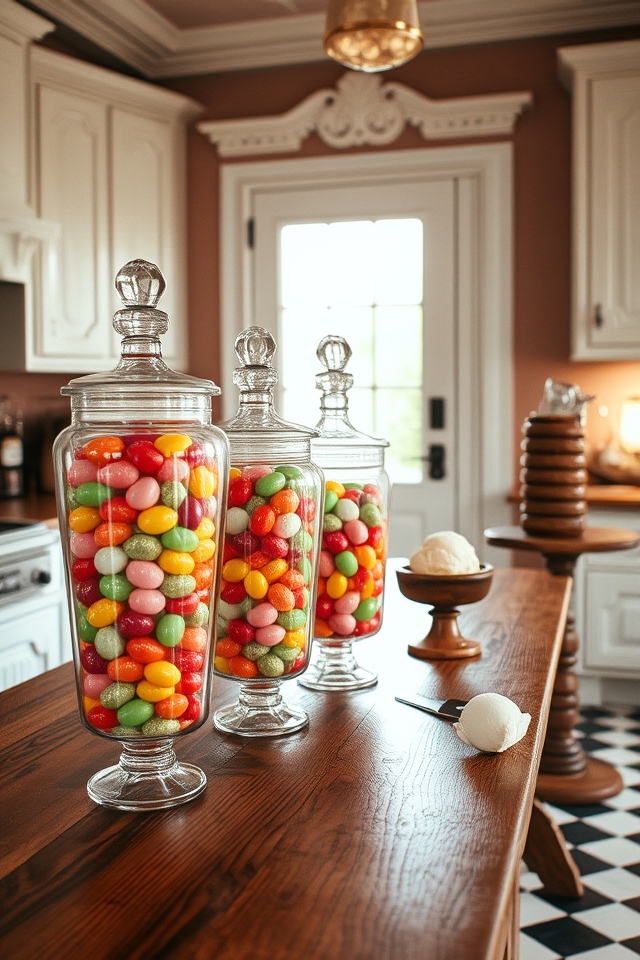 classic candy jar displays