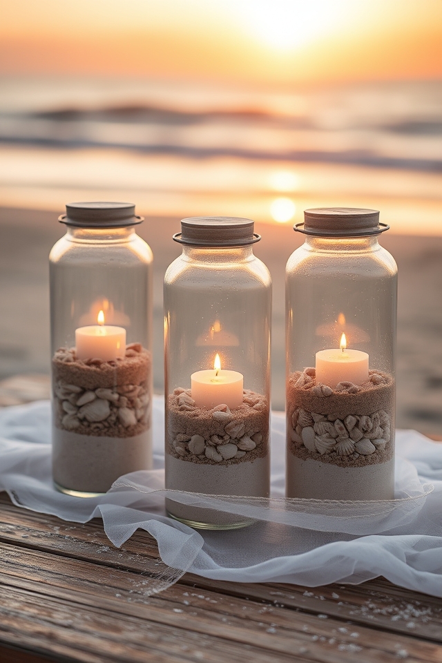 coastal ambiance with lanterns