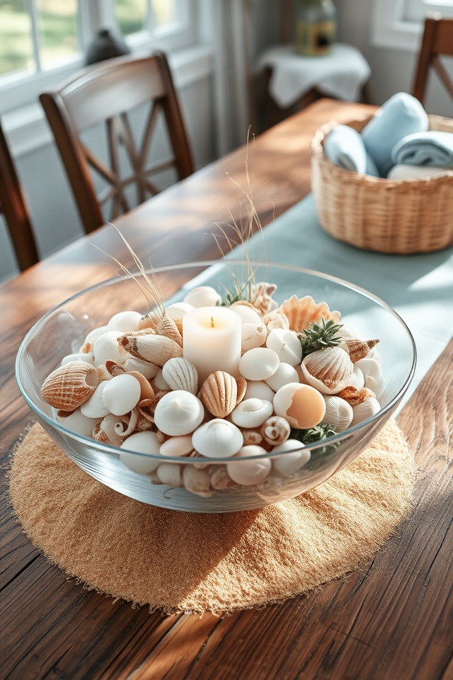 coastal beauty table decor