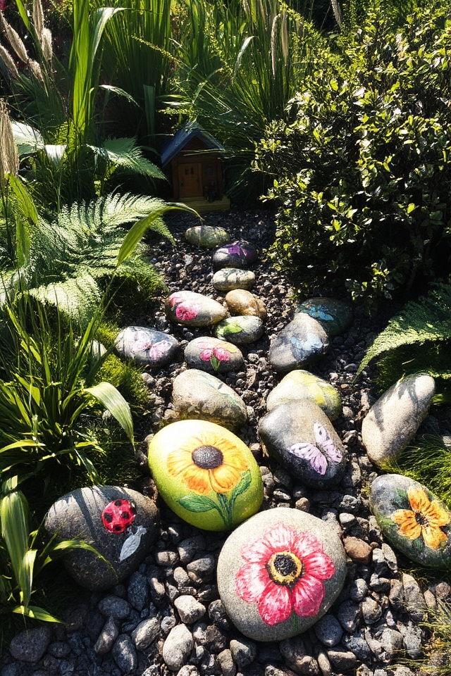 colorful outdoor rock art