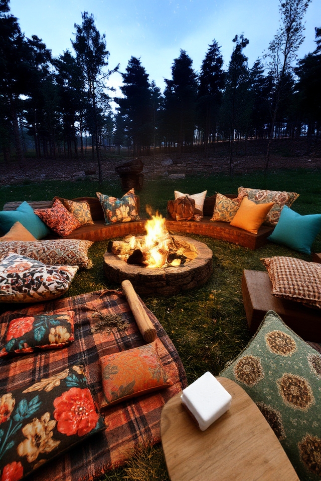 colorful pillows enhance comfort